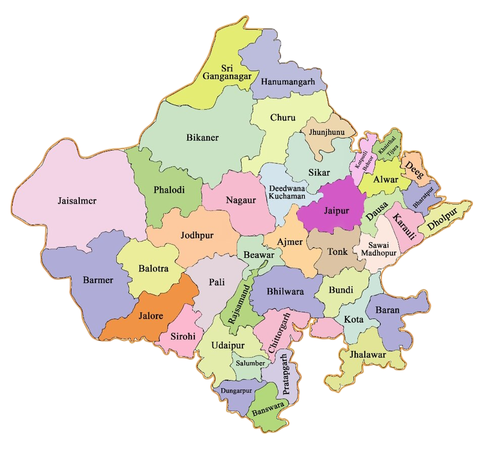 Rajasthan GK Map